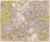 NE LONDON. Stratford Bow Hackney Wick West Ham Old Ford Plaistow.BACON 1959 map