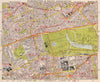 W LONDON. Paddington South Kensington Bayswater Notting Hill. BACON 1959 map