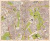 SW LONDON. Wandsworth E Putney Wimbledon Earlsfield Southfields. BACON 1959 map