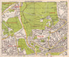 SW LONDON. Wimbledon Common Cottenham Park Malden Coombe Hill. BACON 1959 map
