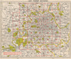 LONDON. Index map. Roads. BACON 1963 old vintage plan chart