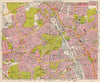 N LONDON. Wood Green Hornsey Muswell Hill Bowes Park Alexandra P.BACON 1963 map