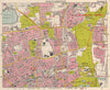 NE LONDON. Walthamstow Highams Park Chapel End Epping Forest. BACON 1963 map