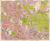 NW LONDON. Golders Green Hampstead Child's Hill Cricklewood. BACON 1963 map