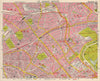 NW LONDON. St John's Wood Belsize Park Maida Vale Queens Park. BACON 1963 map