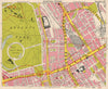 LONDON W1 WC1 NW1 Euston Regent's Park Bloomsbury Fitzrovia. BACON 1963 map