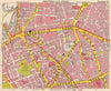 LONDON WC1 EC1 N1 Pentonville Bloomsbury Finsbury Islington. BACON 1963 map