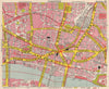 CITY OF LONDON EC1 EC2 EC3 EC4. Post Office. Broad street station.BACON 1963 map