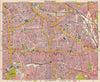 SE LONDON. Peckham Camberwell Hatcham Denmark Hill Surrey canal. BACON 1963 map