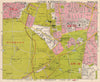 SW LONDON. Putney Roehampton Richmond Park Wimbledon Common. BACON 1963 map
