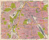 SE LONDON. Catford Hither/Rushey/Lee Green Lewisham Ladywell. BACON 1963 map