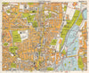 N LONDON Tottenham Edmonton Seven Sisters Higham Hill West Green.BACON 1968 map