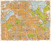 NE LONDON. Stoke Newington Stamford Hill Clapton South Tottenham BACON 1968 map