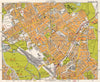 NE LONDON. Leyton Leytonstone Hackney Marshes Knotts Green. BACON 1968 old map