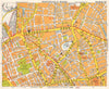 LONDON WC1 EC1 N1 Pentonville Bloomsbury Finsbury Islington. BACON 1968 map