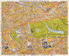 W LONDON. Paddington South Kensington Bayswater Notting Hill. BACON 1968 map