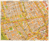 LONDON W1 Marylebone Mayfair Soho Fitzrovia West End Bloomsbury. BACON 1968 map