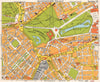 LONDON SW1. Belgravia Victoria Westminster Green/St James's Park. BACON 1968 map