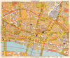 CITY OF LONDON EC1 EC2 EC3 EC4. Post Office. Broad street station.BACON 1968 map