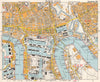 E LONDON Surrey Docks Isle of Dogs Canning Town Poplar Limehouse.BACON 1968 map