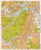 SW LONDON. Brentford Kew gardens Richmond Sheen Chiswick. BACON 1968 old map