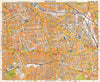SE LONDON. Peckham Camberwell Hatcham Denmark Hill Surrey canal. BACON 1968 map