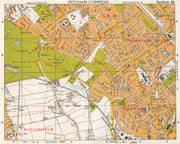 S LONDON. Mitcham Common Thornton Heath Croydon Beddington. BACON 1968 old map