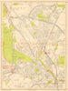 WATFORD Bushey Oxhey Rickmansworth Cassiobury Park. GEOGRAPHERS' A-Z 1948 map