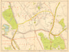 ELSTREE Barnet Borehamwood Hendon Stanmore NW7. GEOGRAPHERS' A-Z 1948 old map