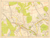 NORTHWOOD PINNER Watford Hatch End Carpenders Park. GEOGRAPHERS' A-Z 1948 map