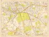 HARROW WEMBLEY Greenford Kenton Sudbury Hill. GEOGRAPHERS' A-Z 1948 old map