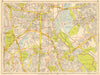 STOKE NEWINGTON Walthamstow Tottenham Finsbury Park. GEOGRAPHERS' A-Z 1948 map