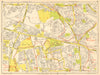 EALING Wembley Greenford Perivale Sudbury Castle Bar. GEOGRAPHERS' A-Z 1948 map