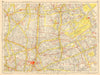 LONDON EAST END Islington Hackney Tower Hamlets City. GEOGRAPHERS' A-Z 1948 map