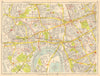 HAMMERSMITH Chiswick Acton Shepherds Bush Fulham. GEOGRAPHERS' A-Z 1948 map