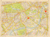 WESTMINSTER CHELSEA LAMBETH Battersea Mayfair Victoria. GEOGRAPHERS A-Z 1948 map