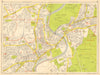 RICHMOND ISLEWORTH TWICKENHAM North Sheen Hounslow. GEOGRAPHERS' A-Z 1948 map