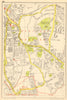 UXBRIDGE Cowley West Drayton Hillingdon. GEOGRAPHERS' A-Z 1948 old vintage map