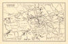 LONDON 'Shopping Centres' (Department stores). GEOGRAPHERS' A-Z 1948 old map