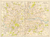 LONDON. Index map. GEOGRAPHERS' A-Z 1959 old vintage plan chart