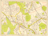 NORTHWOOD PINNER Watford Hatch End Carpenders Park. GEOGRAPHERS' A-Z 1959 map