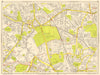 HARROW WEMBLEY Greenford Kenton Sudbury Hill. GEOGRAPHERS' A-Z 1959 old map