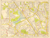 BRENT HENDON Cricklewood Neasden Golders Green. GEOGRAPHERS' A-Z 1959 map