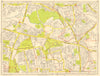 EALING Wembley Greenford Perivale Sudbury Castle Bar. GEOGRAPHERS' A-Z 1959 map