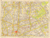 LONDON EAST END Islington Hackney Tower Hamlets City. GEOGRAPHERS' A-Z 1959 map