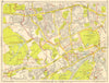 EALING Brentford Isleworth Kew Acton Osterley Hanwell. GEOGRAPHERS' A-Z 1959 map