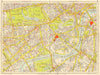 WESTMINSTER CHELSEA LAMBETH Battersea Mayfair Victoria. GEOGRAPHERS A-Z 1959 map