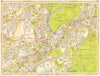 RICHMOND ISLEWORTH TWICKENHAM North Sheen Hounslow. GEOGRAPHERS' A-Z 1959 map