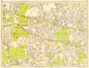 BEXLEY Bexleyheath Eltham East Wickham Shooters Hill. GEOGRAPHERS' A-Z 1959 map