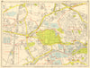 SUNBURY-ON-THAMES Hampton East Molesey Kempton Park. GEOGRAPHERS' A-Z 1959 map